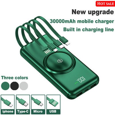 Portable Mobile Wireless Charger Cable Powerbank 220V 充电宝