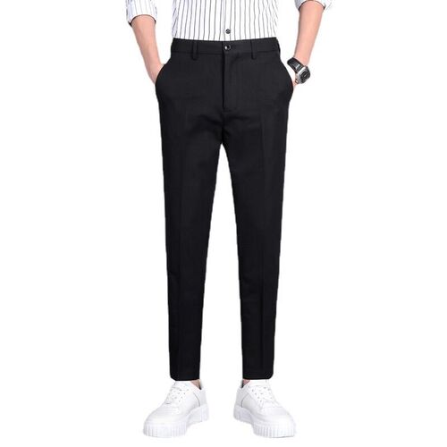 Black Spring Casual Pants Mens Pants Small Pants osing Loos