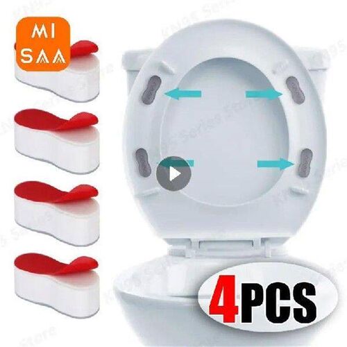 4Pcs/lot Antislip Toilet Cover Gasket Bumper Self-adhesive