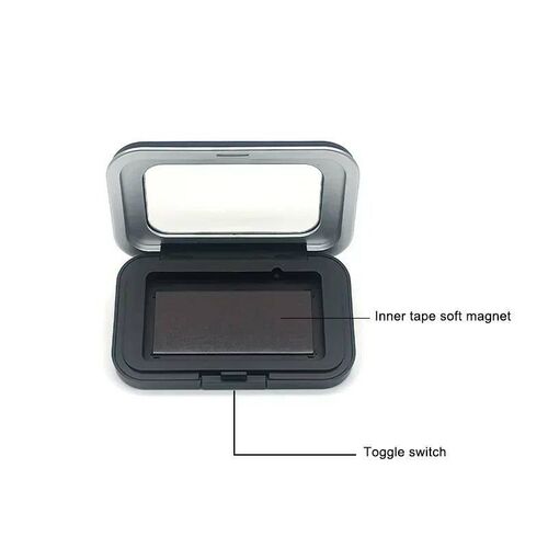 1Pc Magnetic Box Black Rectangle Sewing Needle Holder Case B