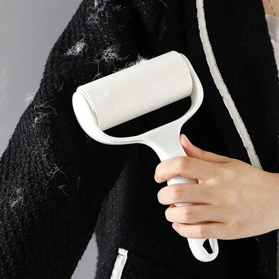 New Tearable Roll Paper Sticky Roller Dust Wiper Pet Hair Cl