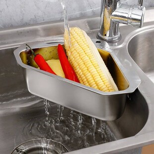 Vegetable Fruit Filter Sink Shelf Stainless Steel Triangular