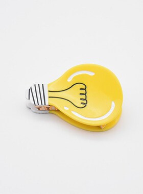 New Korean Version Of Simple Yellow Light Bulb Hair Clip Cla