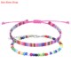 Anklets Surfer Beach Bohemia Set Woven Anklet for Embroidery