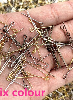 16 18 20 22 24 26 28 30 32mm Eye Head Pins Classic 6 Colors