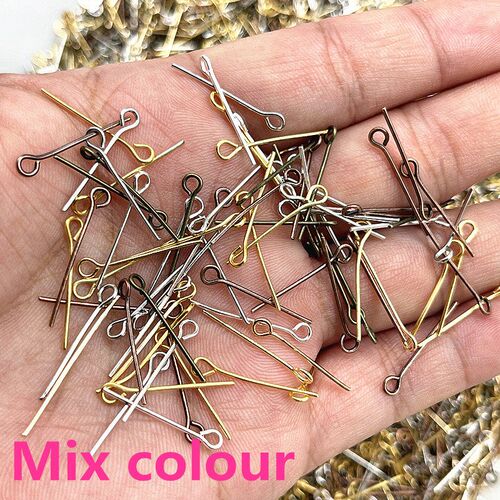 16 18 20 22 24 26 28 30 32mm Eye Head Pins Classic 6 Colors