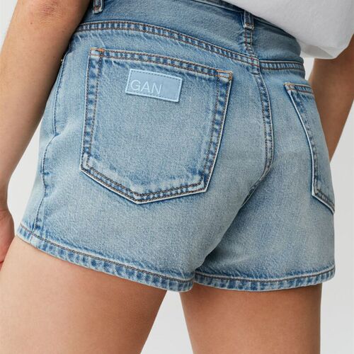 Back Letter Embroidery Shorts Woman 2022 Summer High Waist P