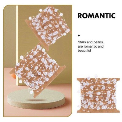 2 Rolls Gypsophila String of Pearls Bouquets Wedding