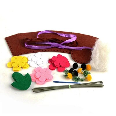 Flower Pot Crafts Toys for Children Kids DIY Potted Plant Ki