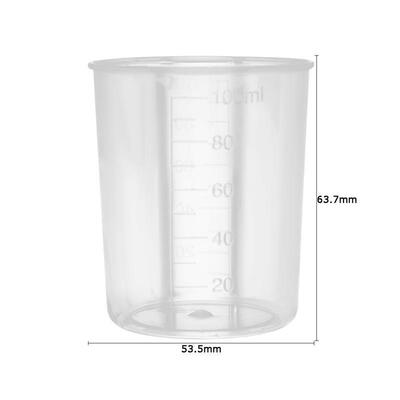 100ml Plastic Graduated Measuring Cup Liquid Container Epoxy