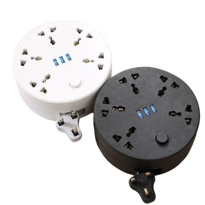 2m circular power board, portable extension cable, socket pl