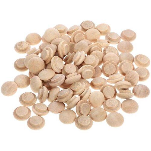 100 Pcs Beech Stair Cover Plug Drill Hole Caps Wood Plugs