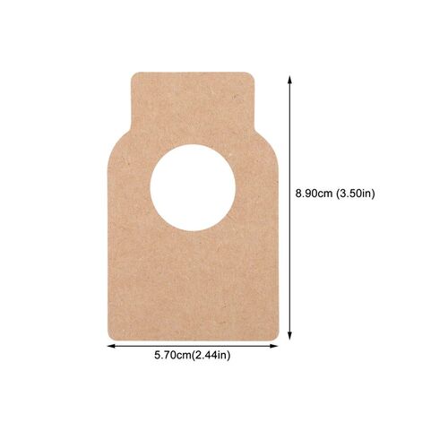 100pcs Kraft Paper Double Sided Multi-use Kraft Wine Bottle