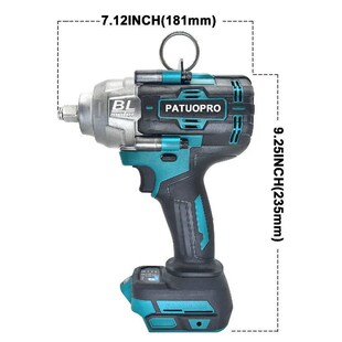 21V Brushless Cordless Wrench Max 2000N.m Electric Impact Wr