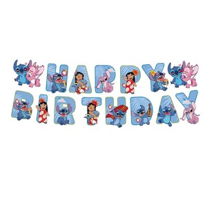 and Birthday Pink Lilo Aloha Tableware Hawaiian Blue Stitch