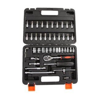 Car Repair Tool 46pcs 1/4-Inch Socket Set Car Repair Tool Ra