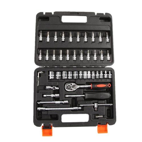 Car Repair Tool 46pcs 1/4-Inch Socket Set Car Repair Tool Ra