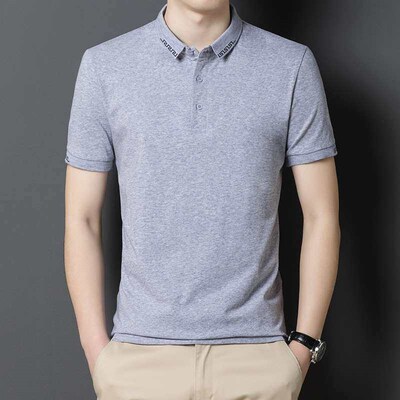 Lapel Polo Shirt Mens Summer New Mens Casual Business 95 C