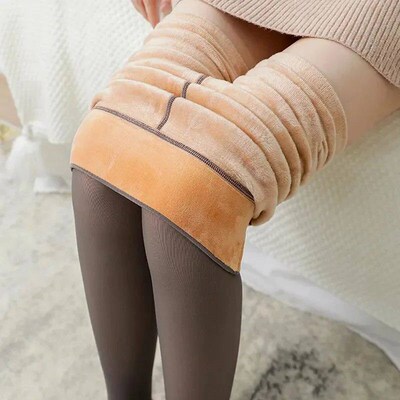 Thicken Thermal Tights Leggings Women Winter Fleece Velvet T