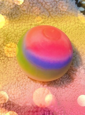 Stress Colorful Flour Ball Squishy Fidget Toy解压七彩虹玩具