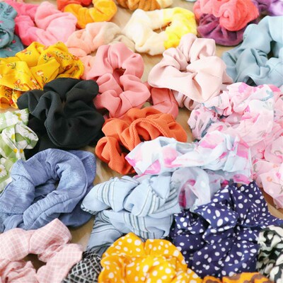 15PCS/Set Women French Elastic Hair Scrunchies For Women Hai
