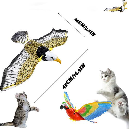 Simulation Bird Interactive Cat Toys Electric Hanging Eagle