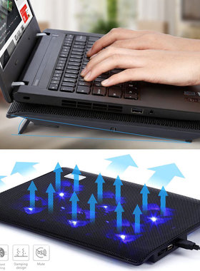 2021 New Portable Laptop Cooler With 6 Fans Cooling Pad