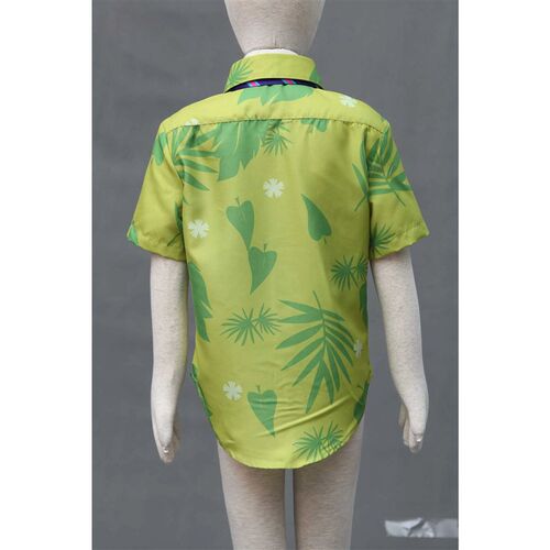 Fox Nick Wilde Cosplay Shirt With Tie Men Halloween Green Le