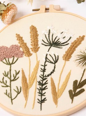 Embroidery Starter Kit With European Pattern and Instruction