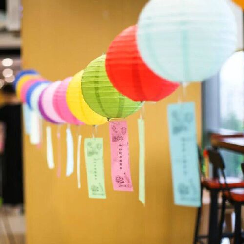 White Round Paper Lantern Wedding Birthday Party Decoration