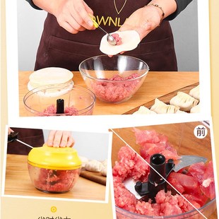 mini Manual meat grind vegetable mixer cutter food processor
