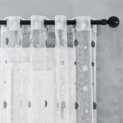 Window atment Tulle Modern Bird Nest Sheer Curtains for Kitc
