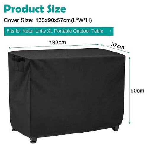 Adjustable Drawstring Outdoor Prep Cart Patio Grill Outdoor