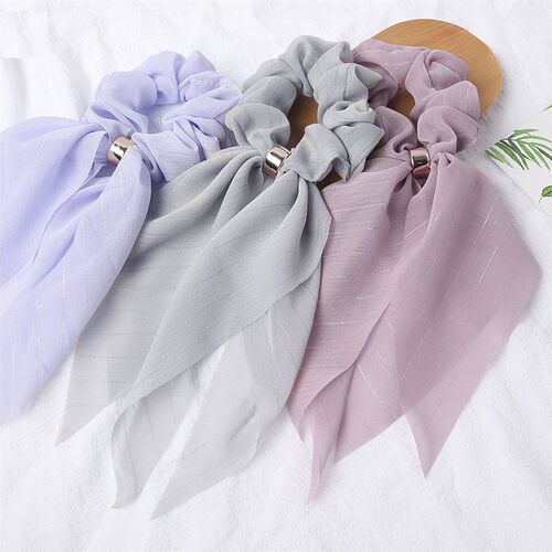 New Candy Color Hair Band Hair Scrunchies Long Hair Ribbon f