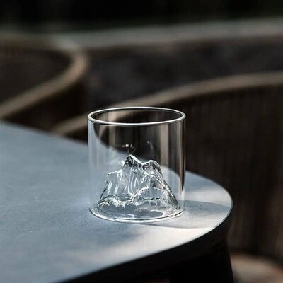 3D Mountain Drinkware Handmade Drinking Vodka Cup Wine Glass