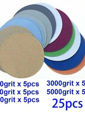25pcs Hook And Loop 3 Inch  2000 3000 4000 5000 7000Grit