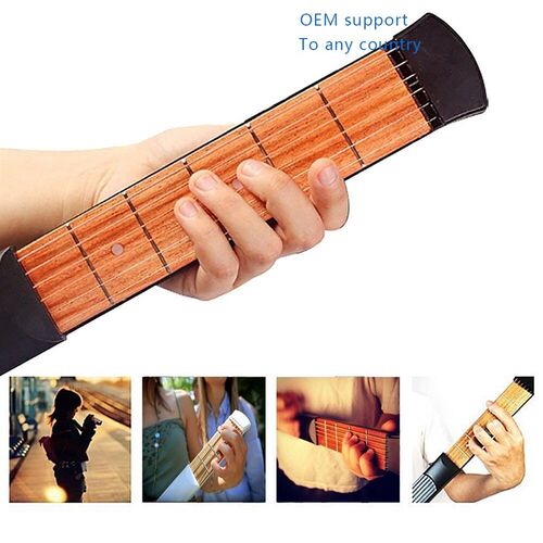 pocket guitar style guitar trainer Air guitar finger trainer