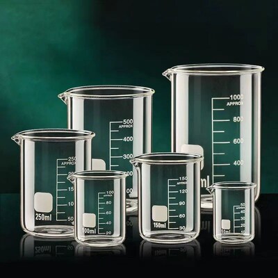 High Borosilicate Glass Measuring Cup Clear Scale Cup Labora