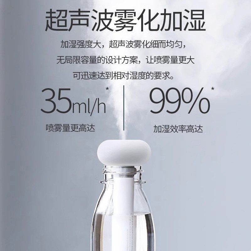 加湿器桌面小型家用大雾量静音卧室办公室便携矿泉水车载加湿喷雾