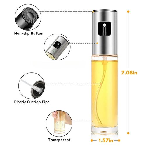 Glass Oil Sprayer for Cooking Olive Spray Mister for Salad B