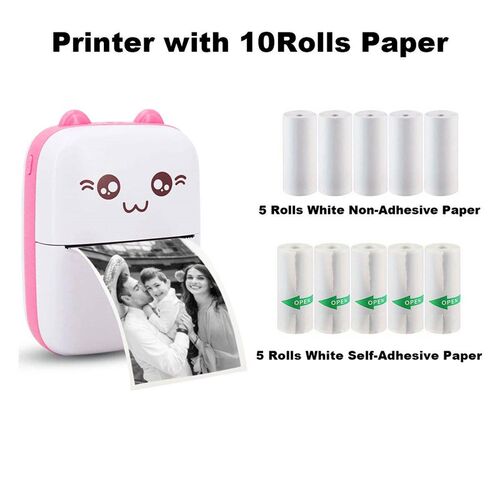 Mini Thermal Printer er Printer with 10Roll Printing Paper P