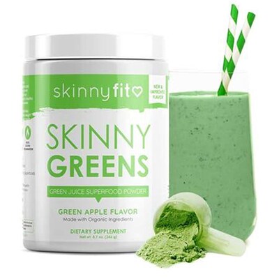 SkinnyFit Skinny Greens, Green Juice Superfood Powder, Gr