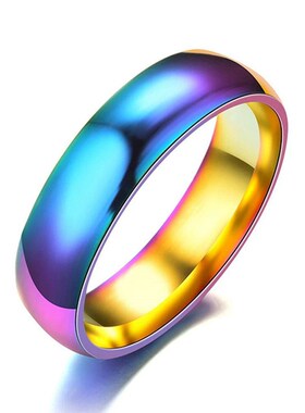 Fashion Crystal Stainless Steel Couple Ring Mens Womens Ti