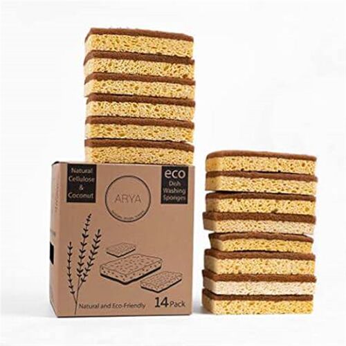 ARYA.  Eco Dishwashing Kitchen Sponge Set 14 Pack  Coco