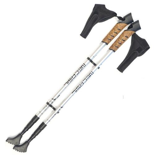 2Pcs Hiking Walking Sticks Anti Shock Trekking Poles Nordic