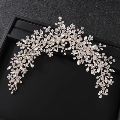 Wedding Hair Vine Bridal Accessories Crystal Pearl Headband