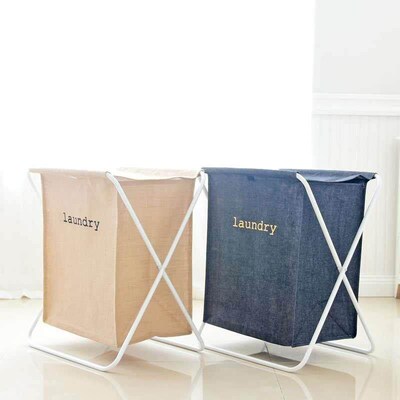 Natural jute large dirty laundry basket sorting storage bask