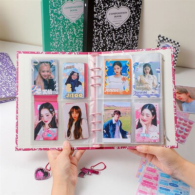 Kpop Photocard Binder A5 Album 6 Ring Card Protectors holder