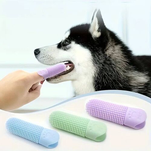 Soft Silicone Dog Toothbrush 360 Finger Toothbrush for Dog