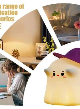 Ghost Nightlight Brightness Adjustable LED Desk Lamp